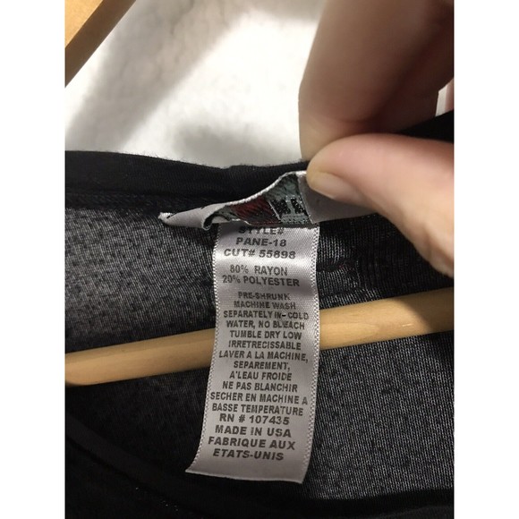 Hard Tail Forever Shirt VELOUR LONG SLEEVE Tunic Top Boat Neck Black Medium - Picture 3 of 8